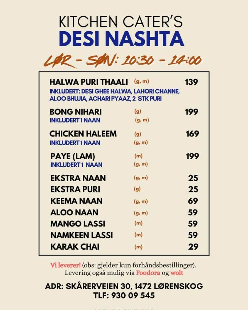 Kitchen Cater – Helgefrokost & Dagens Story