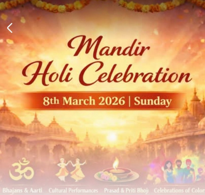 Holi celebration hindu Sanatan  Mandir  Drammen